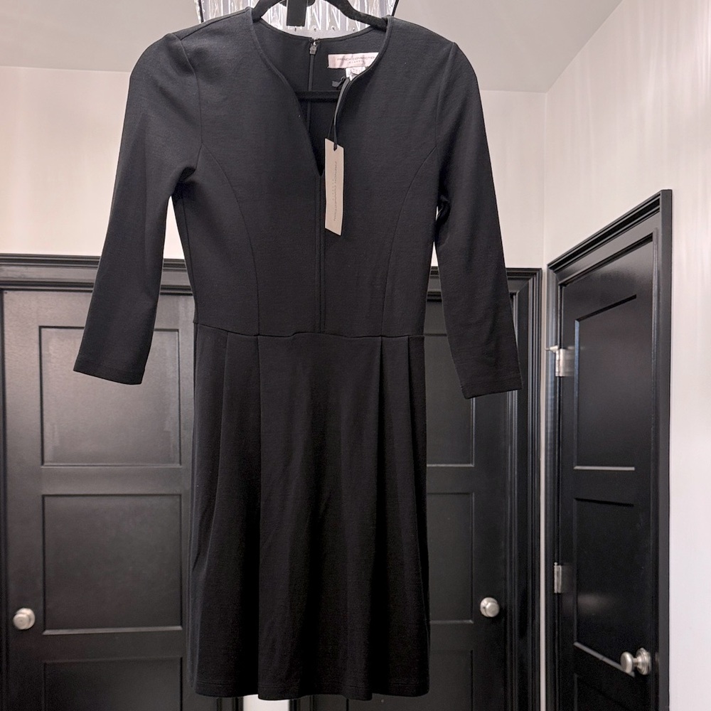 French Connection Black Long Sleeve Dress